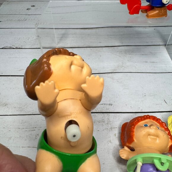 Tomy Cabbage Patch Kids Wind-Up Toy Lot of 4 1986 Vintage Baby Figures Taiwan - Picture 6 of 8
